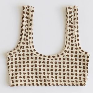 ARQ WIDE STRAP BRA IN PAISLEY